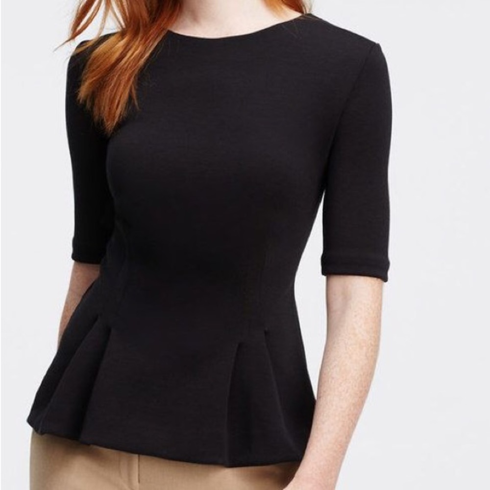 Ann Taylor Structured Peplum Top